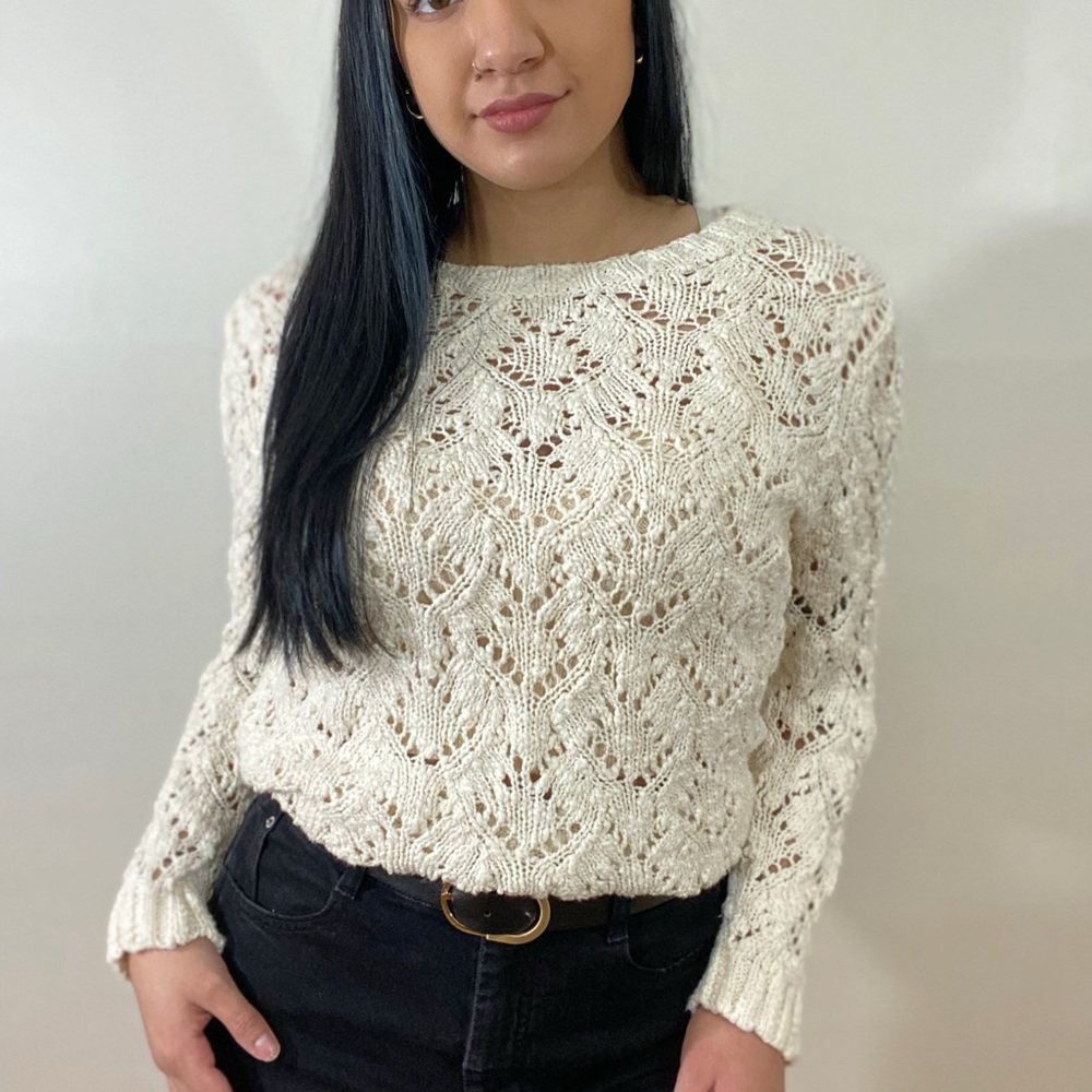 A cute cream sweater